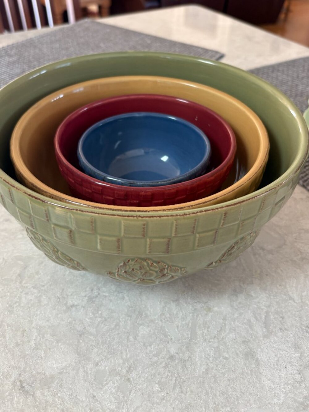 Signature Riviera Van Beers Home Grown Stoneware - Mixing Bowls Retired Nest SET